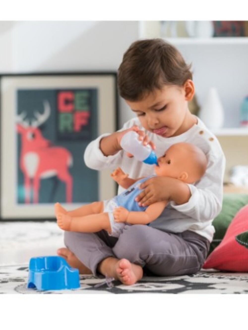 🚽Corolle Drink-N-Wet Potty Training Anatomical Baby Paul